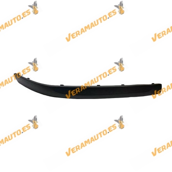 Moldura Paragolpes Skoda Octavia de 2004 a 2013 | Delantera Derecha | Negro Texturizado | OEM Similar a 1Z0807718B41