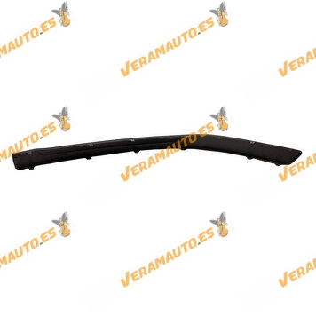 Moldura Paragolpes Skoda Octavia de 2004 a 2013 | Delantera Derecha | Negro Texturizado | OEM Similar a 1Z0807718B41