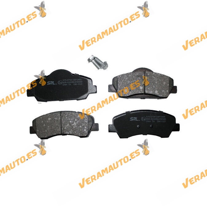 Pastillas Freno SRLine Citroen C-Elysee C4 Cactus | Peugeot 301 308 | Delanteras | No Indicador Desgaste | OEM 1608691380