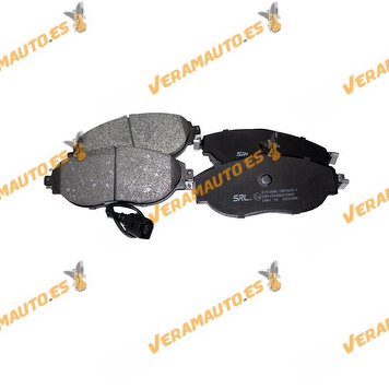 Brake Pads SRLine | Audi Cupra Skoda Volkswagen | Front Axle | Including Wear Warning Contact | OEM 5Q0698151AJ