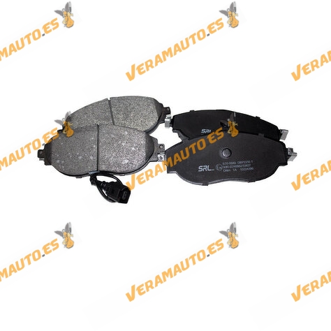 Pastillas Freno SRLine | Audi Cupra Skoda Volkswagen | Eje Delantero | Incluido Contacto Avisador de Desgaste | OEM 8V0698151C