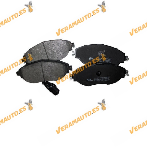 Brake Pads SRLine | Audi Cupra Skoda Volkswagen | Front Axle | Including Wear Warning Contact | OEM 5Q0698151AJ