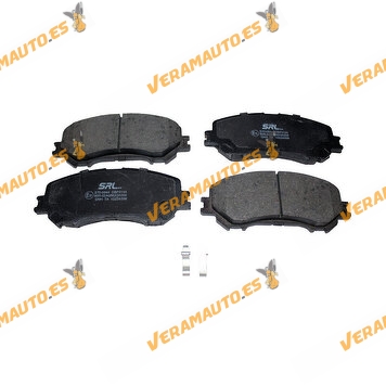 Pastillas de Freno SRLine Nissan Qashqai | Renault Kadjar | Eje Delantero | Con Indicador Acústico Desgaste | OEM 410604EA0A