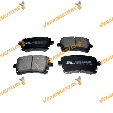 Pastillas Freno SRLine Transporter T5 | T6 | Multivan | Caravelle | Eje Trasero | Con Indicador de Desgaste | OEM JZW698451L