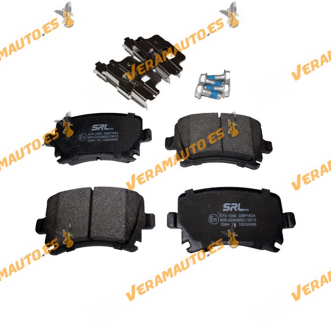 Brake Pads Audi | SEAT | Skoda | Volkswagen | Rear Axle | Not Prepared Wear Indicator | OE 1K0 698 451