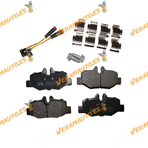 Brake Pads SRLine | Mercedes Viano (W639) Vito (W447|W639) | Front Axle | With Wear Indicator | OEM A0004216110