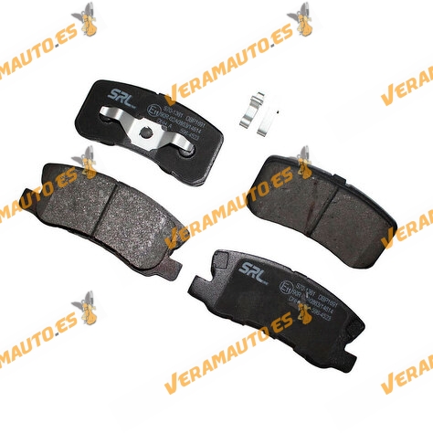 Pastillas Freno Citroen C-Crosser | C4 Aircross | Peugeot 4007 | 4008 | Traseras | Con Indicador Acústico | OE 1606294580