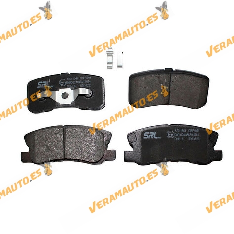 Pastillas Freno Citroen C-Crosser | C4 Aircross | Peugeot 4007 | 4008 | Traseras | Con Indicador Acústico | OE 1606294580