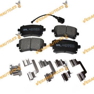 Pastillas Freno Audi A4 | A6 | A8 | Volkswagen Transporter | Traseras | Con Indicador de Desgaste | OEM 4B3698451A