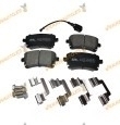 Pastillas Freno Audi A4 | A6 | A8 | Volkswagen Transporter | Traseras | Con Indicador de Desgaste | OEM 4B3698451A