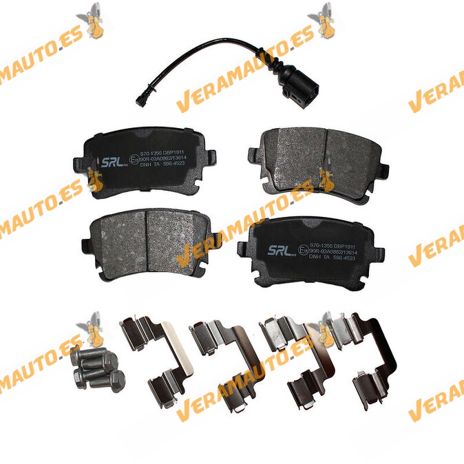 Pastillas Freno Audi A4 | A6 | A8 | Volkswagen Transporter | Traseras | Con Indicador de Desgaste | OEM 4B3698451A