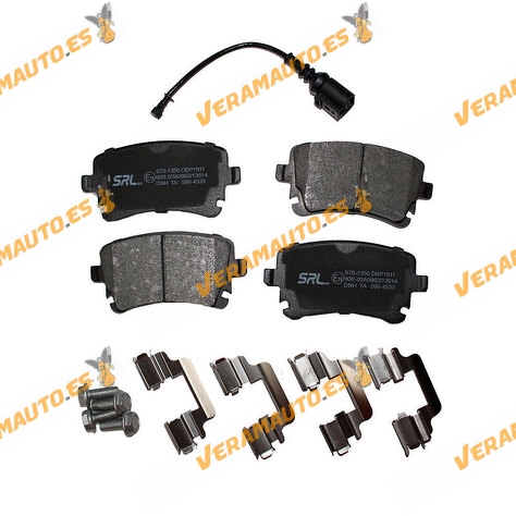 Pastillas Freno Audi A4 | A6 | A8 | Volkswagen Transporter | Traseras | Con Indicador de Desgaste | OEM 4B3698451A
