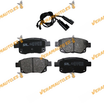 Ford Transit Brake Pads from 2006 to 2014 | Rear Axle | Including Wear Indicator Contact | BOSCH System | OE 1371454