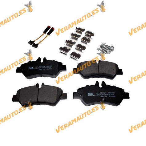 Brake Pads Mercedes Sprinter B906 | Volkswagen Crafter 2E 2F | Rear Axle | With Wear Indicator | OE A0044206920