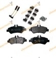 Brake Pads Mercedes Sprinter B906 | Volkswagen Crafter 2E 2F | Rear Axle | With Wear Indicator | OE A0044206920