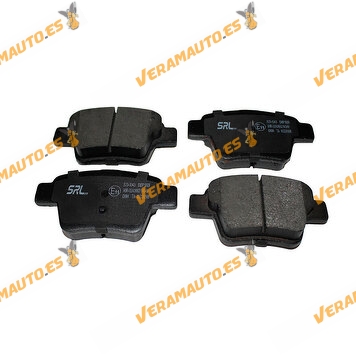 Brake Pads Citroen C4 (LA | LC | LR) | Peugeot 207 | 307 | Rear | Not Prepared Wear Indicator | OE 1607961680