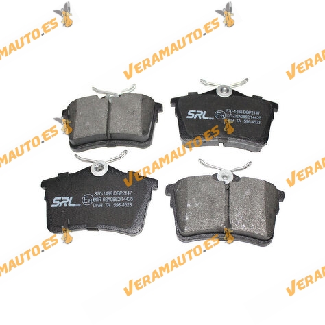 Pastillas Freno Citroen Berlingo C4 DS4 Picasso | Peugeot 207 307 308 Partner | Traseras | Sistema LUCAS-TRW | OE 1608520480