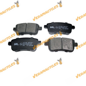 Brake Pads SRLine Renault Captur II | Clio V | Fluence | Megane | Scenic | Mitsubishi | Mitsubishi | Rear Axle | 4406 014 16R