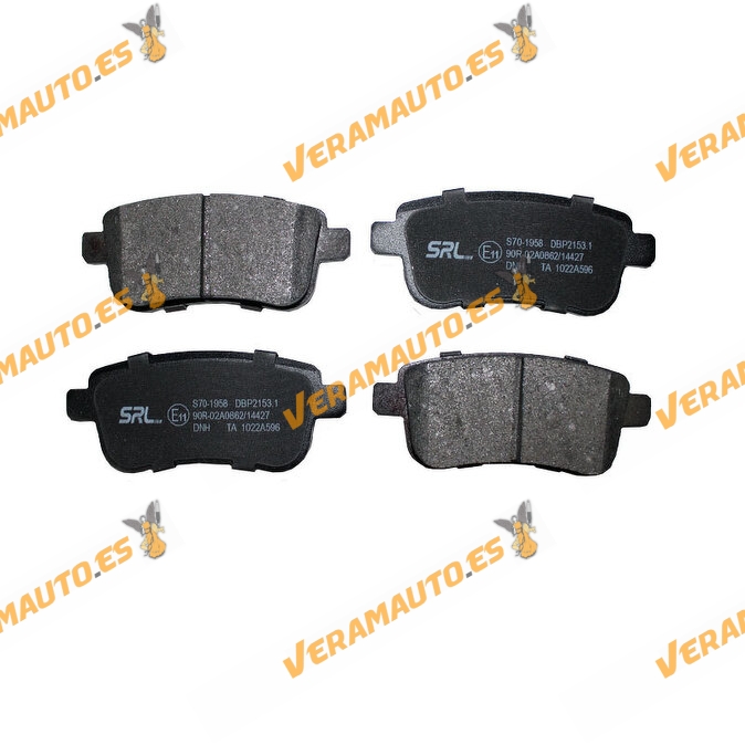 Brake Pads SRLine Renault Captur II | Clio V | Fluence | Megane | Scenic | Mitsubishi | Mitsubishi | Rear Axle | 4406 014 16R