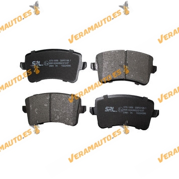 Brake Pads SRLine Audi A4 (B8) | A5 (8T | 8F) | Q5 (8R) | Rear Axle | Not Prepared for Wear Indicator | OEM 8K0 698 451