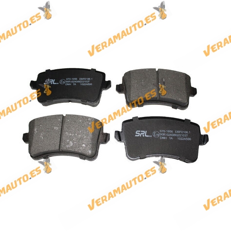 Pastillas Freno SRLine Audi A4 (B8) A5 (8T | 8F)  Q5 (8R) | Eje Trasero | No Preparado Indicador Desgaste | OE 8K0698451