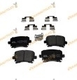Pastillas Freno Audi A6 Q3 | SEAT Alhambra | Volkswagen CC Passat Sharan Tiguan | Eje Trasero | Frenos TRW | OE 1K0698451G