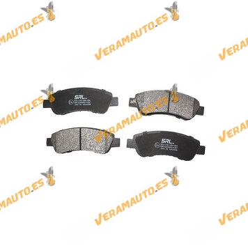 Brake Pads SRLine Citroen | Fiat | Peugeot | Opel | Rear Axle | Including Wear Warning Contact | OEM 155253632