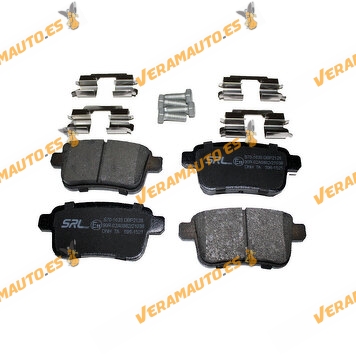 Brake Pads SRLine Mercedes Citan | Renault Kangoo | Rear Axle | Not prepared Wear Indicator | OE 4154210400