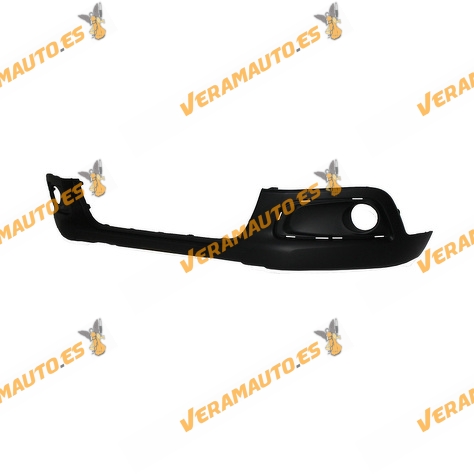 Front Bumper Spoiler Peugeot 2008 from 2013 to 2019 | Lower | Black | With Fog Hollow | OE 9802520580