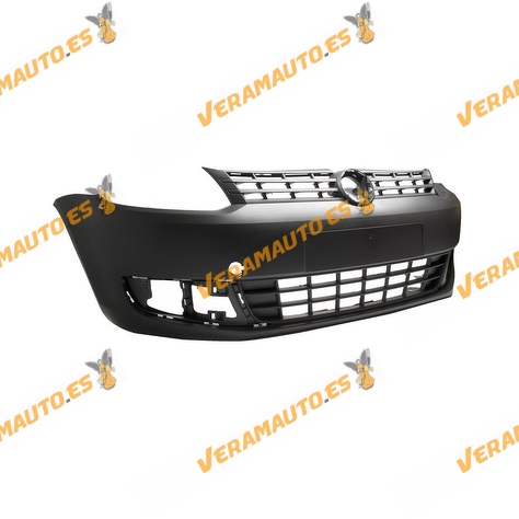 Front Bumper Volkswagen Caddy from 2010 to 2015 | Estate | Black Color | OEM Similar to 2K58072179B9