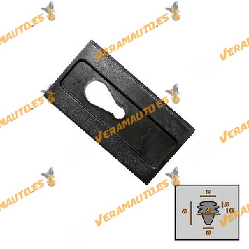 Set of 10 Clips | Mercedes Vito | V (638) from 1996 to 2003 | for Windshield Moldings | OEM 6389840961