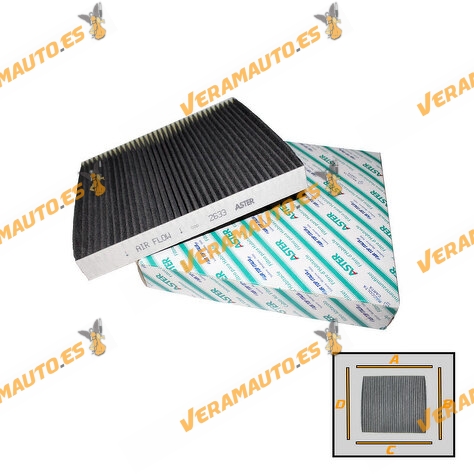 Cabin Air Filter ASTER VAG Group | Cabin Air Active Carbon | OE 5Q0819644A