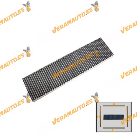 Filtro de Habitáculo SRLine Mini Clubvan R55 | Clubman R56 | Countryman R60 | Carbón Activo | OE 64113422665