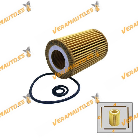 Oil Filter SRLine Honda Accord VIII CU | Civic VIII and IX FN|FK | CR-V IV RM 2.2 i | 2.2 CDTi | OE FH1125 | 15430RSRE01