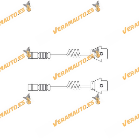 DELPHI Wear Indicator | Mercedes 190 (W201) | E-Class (W124) | S-Class (W126) | Front Axle | TRW Braking System | OEM 11098