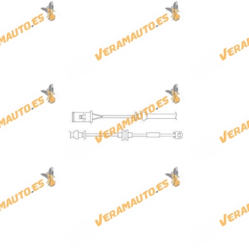 Contact Notice Wear DELPHI Brakes | Opel Astra G Combo C Zafira A | Front Axle | ATE Braking System | OEM 13153473