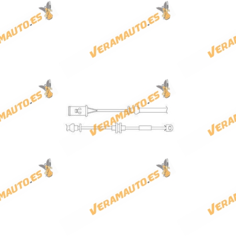 Contact Notice Wear DELPHI Brakes | Opel Astra G Combo C Zafira A | Front Axle | ATE Braking System | OEM 13153473