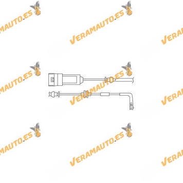 Contact Notice Wear DELPHI Brakes | Opel Signum Vectra C | Front Axle | ATE Braking System | OEM 6235623