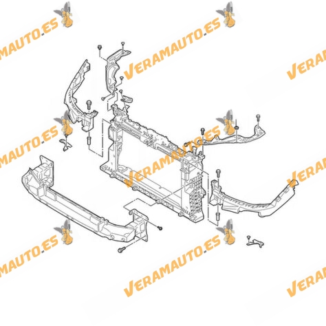 Headlight Bracket SEAT Ibiza from 2017 to 2025 | Front Right Lower | OEM Similar to 6F0807572