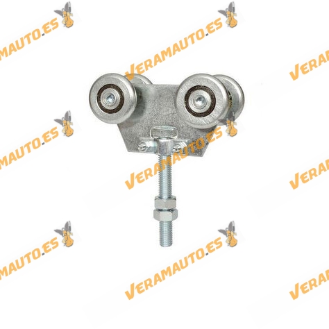 Kit Puertas Correderas | Rollapar Doble U-60 | Metalico | 4 Unidades Por Caja