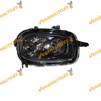 Headlight Citroen C3 from 2016 to 2020 Right | H7+H7 Lamps | Electric Without Motor | OEM Similar to 9820059280