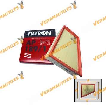 Filtron Air Filter Seat Cordoba | Ibiza | Skoda Fabia | Roomster | Volkswagen Fox | Polo | TDI | SDI | OEM 6Q0 129 662 0