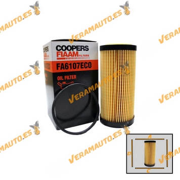 Oil Filter Coopersfiaam Audi | Cupra | Porsche | Seat | Skoda | Volkswagen | Engine: 1.8 | 2.0 TFSI | OEM 1510205