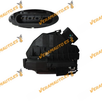 Cerradura de puerta Ford Fiesta | C-Max | Tourneo Connect de 03.2010 a 10.2018 | Delantera Derecha | 4 Pines | OEM DK4959YE5H