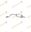 Silencioso Trasero Escape Autobianchi Y10 | Lancia Y10 | SEAT Panda | Con Catalizador | Acople por abrazadera | OE 7600784