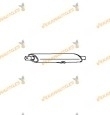 Rear Silencer Lancia Dedra 1.6 ie from 1989 to 1992 | 835 A 1000 | 1581cc 88Cv | Non Catalyzed | OE 7644832