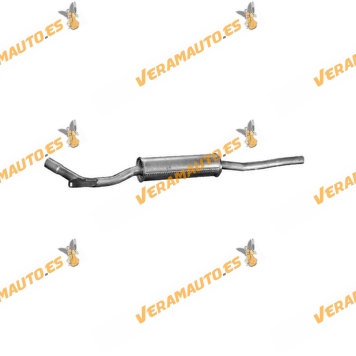 Intermediate Silencer Audi 80 | Volkswagen Passat | Without Catalytic converter | Clamp-on muffler | OE 4464986