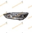 Faro Principal Ford Focus III de 2014 a 2018 | Izquierdo | Fondo Plateado | Lámparas H1 + H7 con Motor | OE F1EB13W030AEA