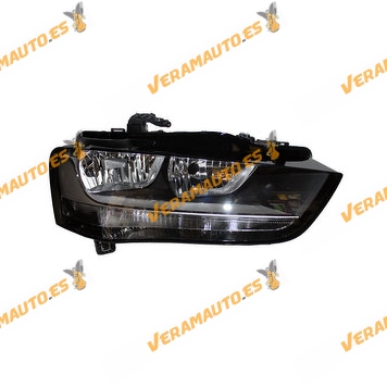 Faro Principal Audi A4|S4 B8 de 2012 a 2015 Derecho | Luz Diurna | Con Motor | Fondo Negro | PSX26W + H7 + H7 |  8K0941004L