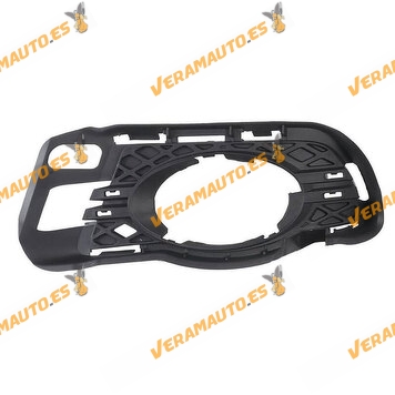 Bumper Grille Mercedes W204 from 03.2007 to 03.2011 with Fog Hollow | With molding holes | Front Left | OEM 2048852423